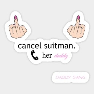 cancel suitman Sticker